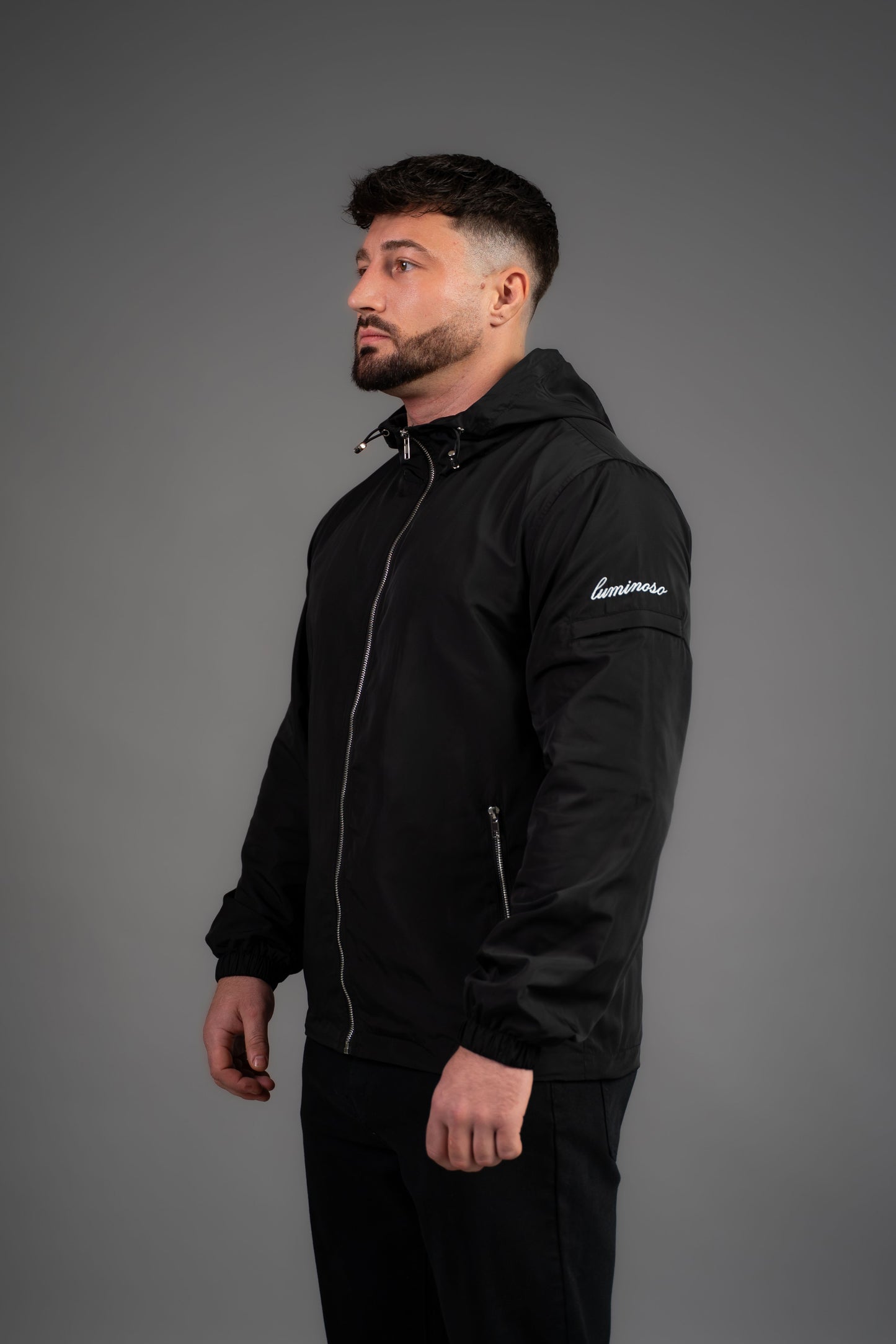 Signature WindBreaker Charcoal Black