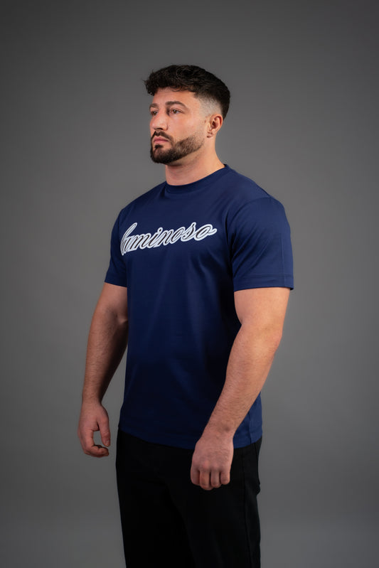 Mercerised Luxe T-shirt Blue