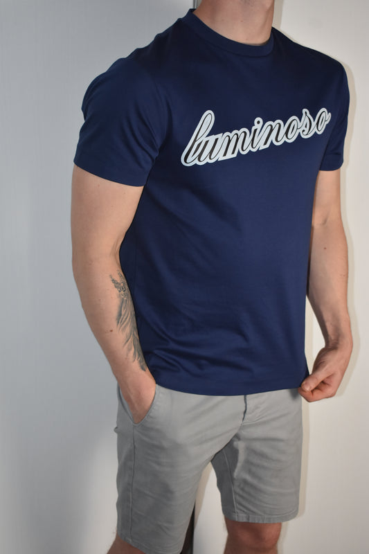Mercerised Luxe T-shirt Blue